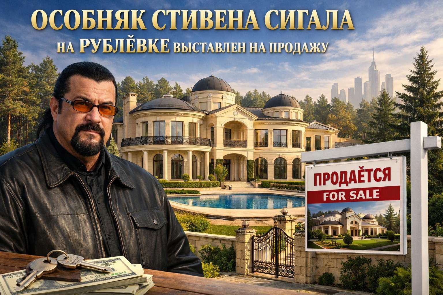 Особняк Стивена Сигала на Рублёвке выставлен на продажу
