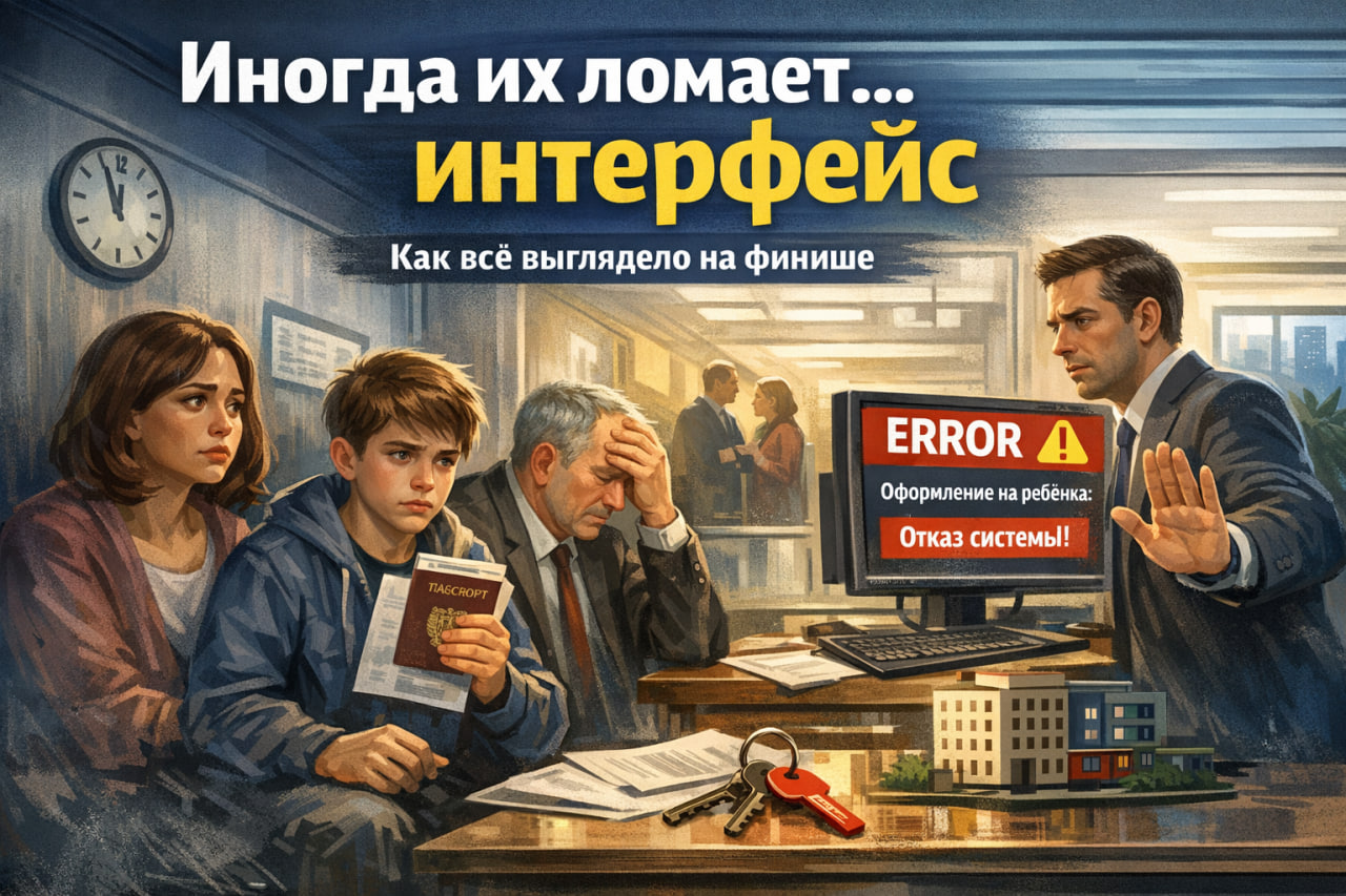 Иногда сделки ломаются не из-за закона, не из-за опеки и даже не из-за сторон. Иногда их ломает… интерфейс