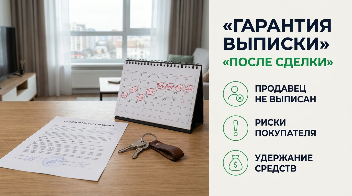 Гарантия выписки: как мотивировать продавца после сделки с недвижимостью